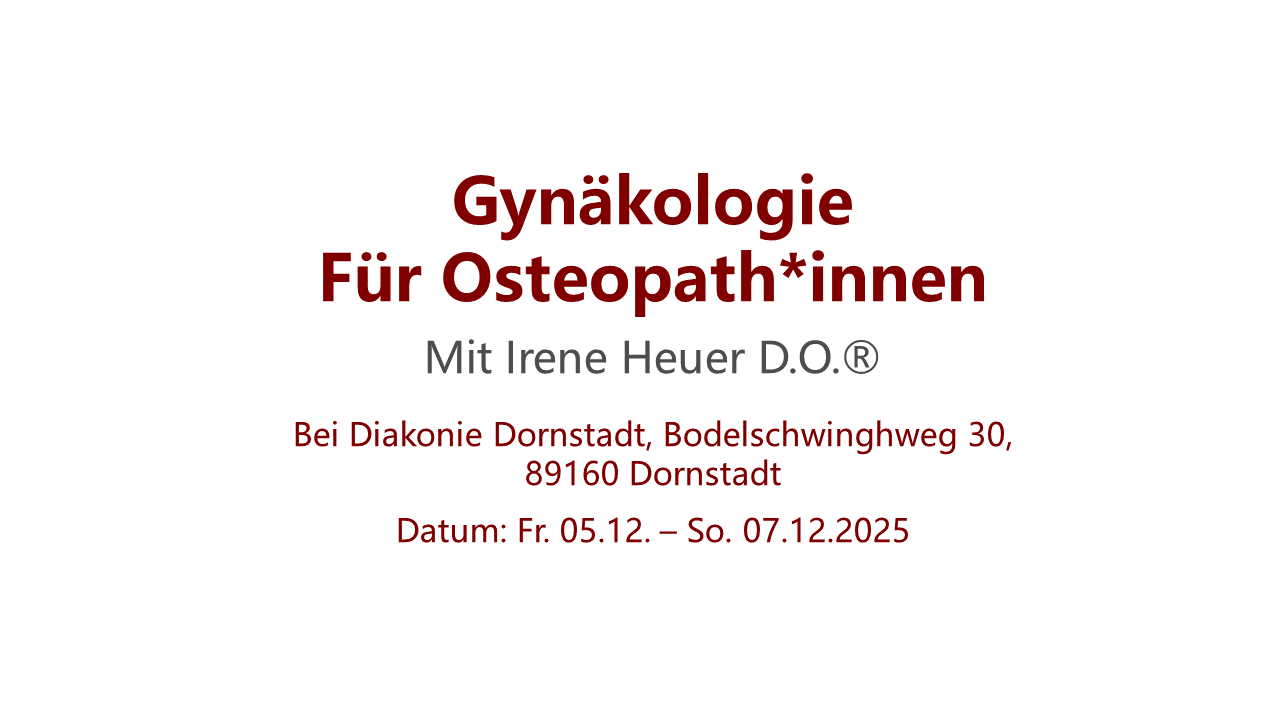 Osteopathie Ausbildung